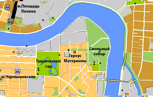 Офис Гереус Материалы на карте Санкт-Петербурга